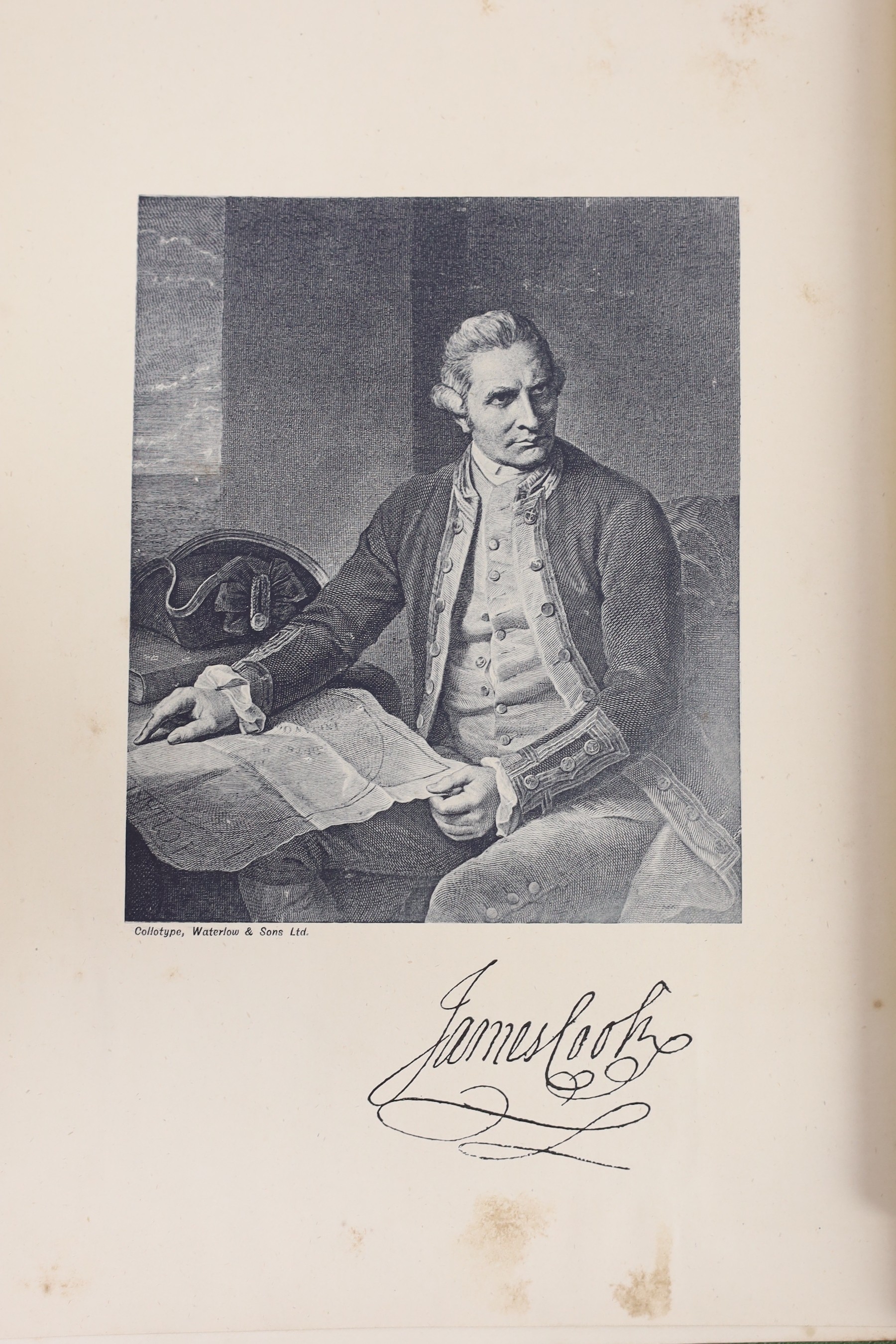 Cook, James, Capt. - Captain Cook’s Journal During His First Voyage Round the World made in H.M Bark ‘’Endeavour’’ 1768-71, edited by Capt. W.J.L. Wharton, 4to, cloth, frontis portrait, with 6 maps - 3 folding and 3 in p